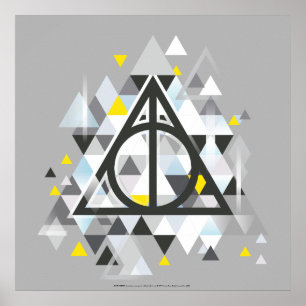 Affiche Harry Potter   Geometric Deathly Hallows