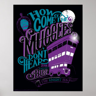 Affiche Harry Potter | Graphique de typographie du Knight