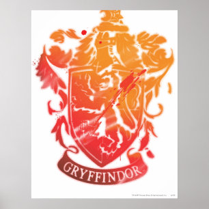 Affiche Harry Potter   Gryffindor Crest - Splissé