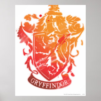 Affiche Harry Potter | Gryffindor Crest - Splissé