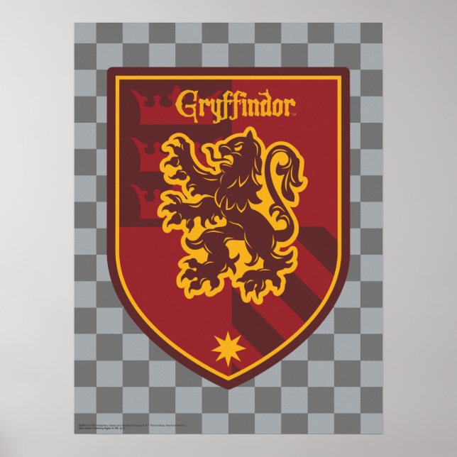 Affiche Harry Potter | Gryffindor House Pride Crest (Devant)