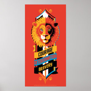 Affiche Harry Potter GRYFFINDOR™ House Traits Sigil