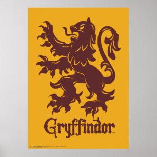 Affiche Harry Potter   Gryffindor Lion Graphic