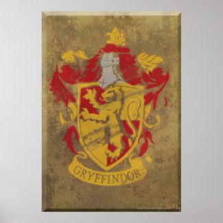 Affiche Harry Potter| Gryffindor - Retro House Crest