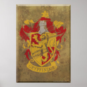 Affiche Harry Potter   Gryffindor - Retro House Crest