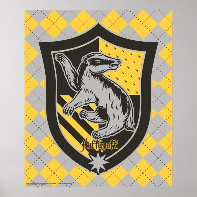 Affiche Harry Potter | Hufflepuff House Pride Crest (Devant)