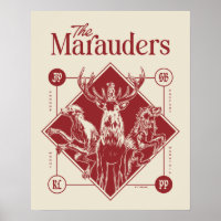 HARRY POTTER™ Les Marauders Animagus Graphisme