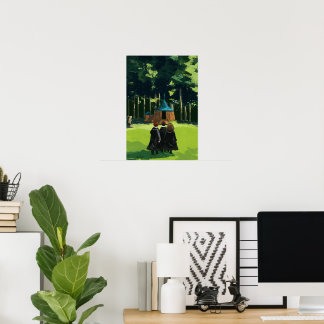 Affiche HARRY POTTER™, Ron, & Hermione à Hagrid's Hut