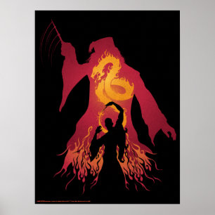 Affiche Harry Potter   Silhouette Dumbledore