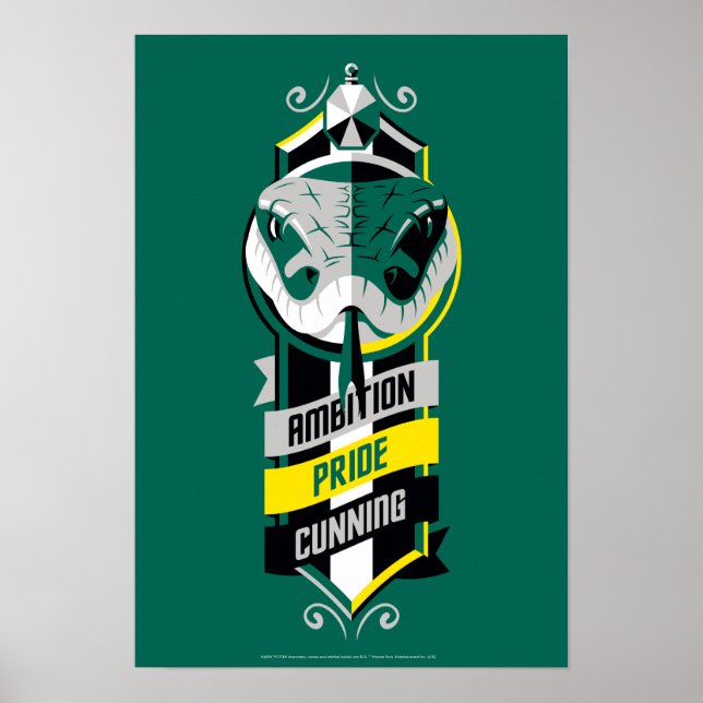 Affiche Harry Potter | SLYTHERIN™ House Traits Sigil (Devant)