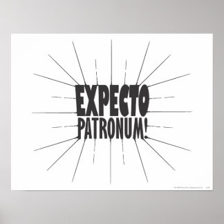 Affiche Harry Potter Spell | ATTENDEZ PATRONUM™ !