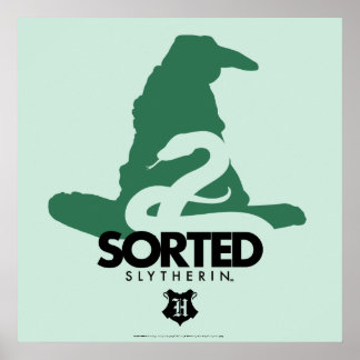 Affiche Harry Potter | Trié dans la maison SLYTHERIN™