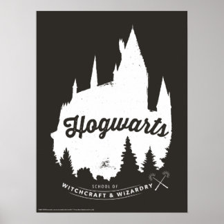 Affiche Harry Potter | Typographie du château HOGWARTS™