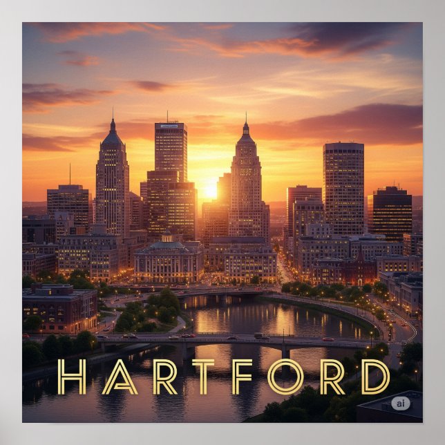 Affiche Hartford Golden Hour (Devant)