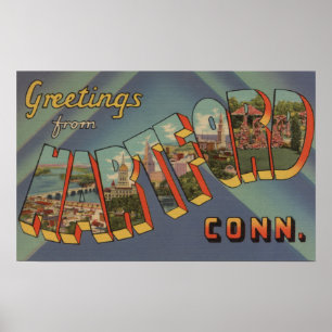 Affiche Hartford, le Connecticut - grandes scènes de