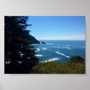 Affiche Hart's Cove, côte de l'Oregon
