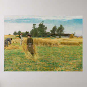 Affiche Harvest Time, Ladby (1930) L.A. Ring (Danois, 1854