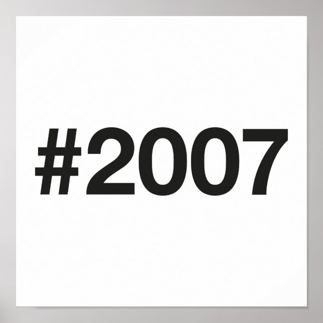 Affiche Hashtag 18 Anniversaire 2007 (Devant)
