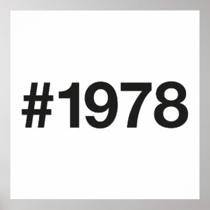 Affiche Hashtag 1978 47 Anniversaire
