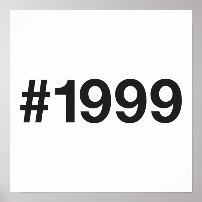 Affiche Hashtag 1999 26 Anniversaire (Devant)