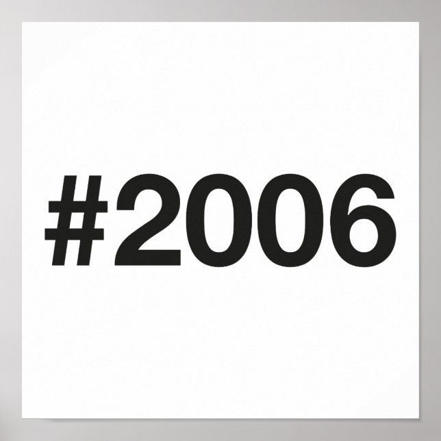 Affiche Hashtag 2006 19 Anniversaire (Devant)
