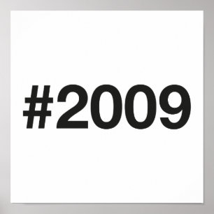 Affiche Hashtag 2009 16 Anniversaire