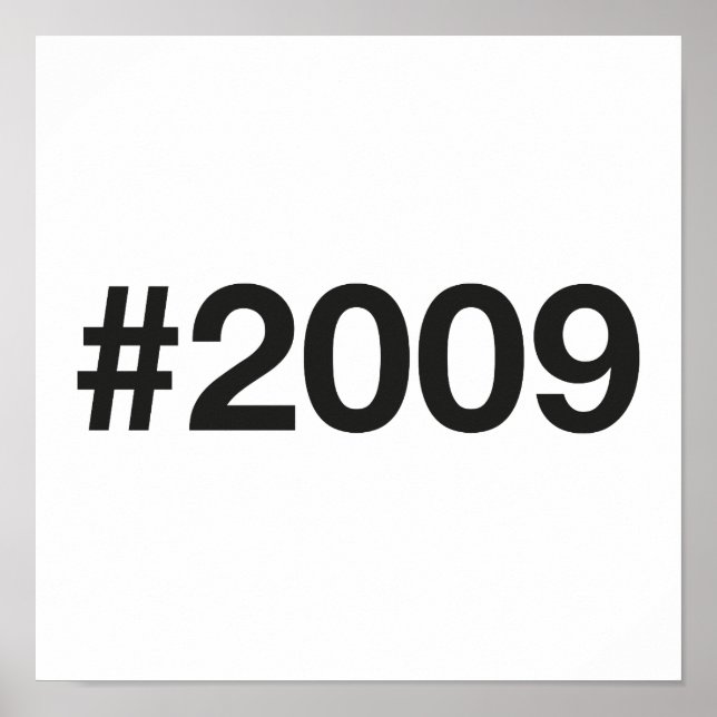 Affiche Hashtag 2009 16 Anniversaire (Devant)
