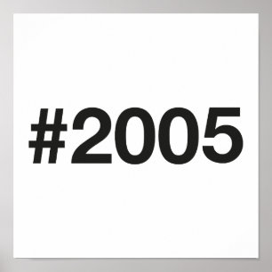 Affiche Hashtag 20 Anniversaire 2005