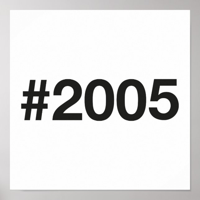 Affiche Hashtag 20 Anniversaire 2005 (Devant)