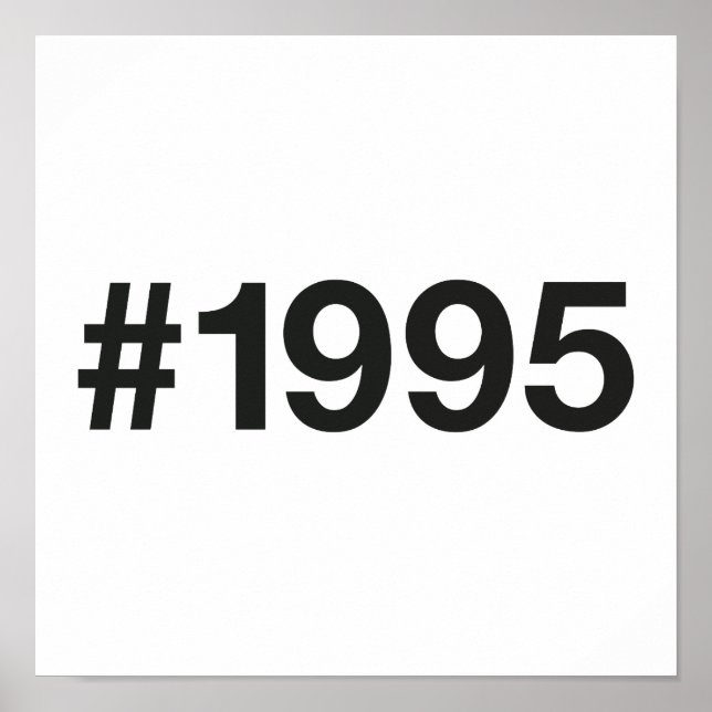 Affiche Hashtag 30 Anniversaire 1995 (Devant)
