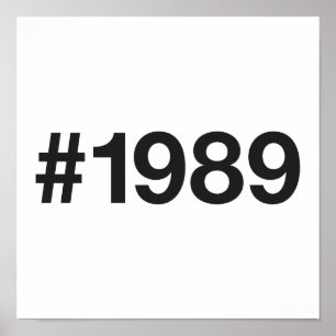 Affiche Hashtag 36 Anniversaire 1989