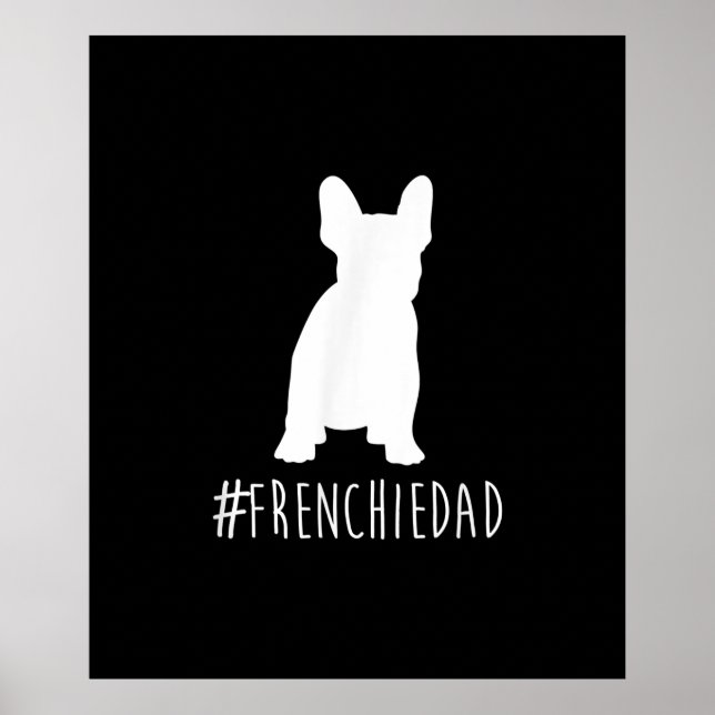 Affiche hashtag | frenbuldog dad venge (Devant)