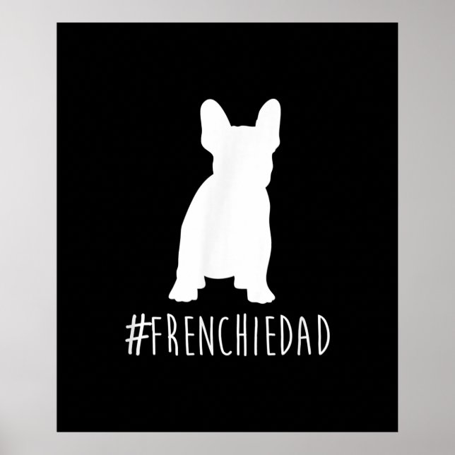 Affiche hashtag | frenbuldog dad venge (Devant)