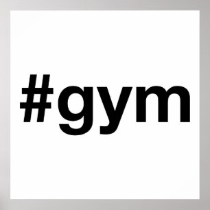 Affiche Hashtag GYM