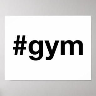 Affiche Hashtag GYM
