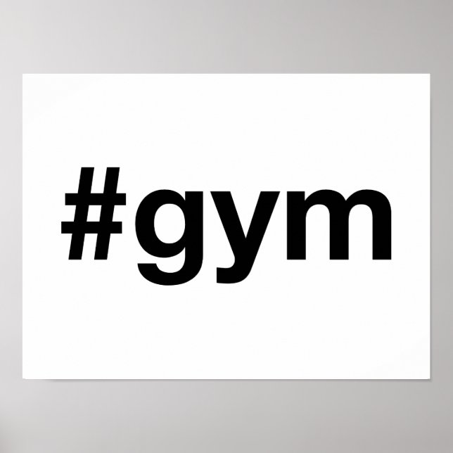 Affiche Hashtag GYM (Devant)