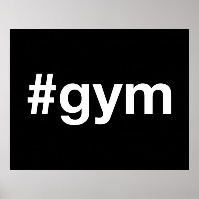Affiche Hashtag GYM (Devant)