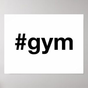 Affiche Hashtag GYM