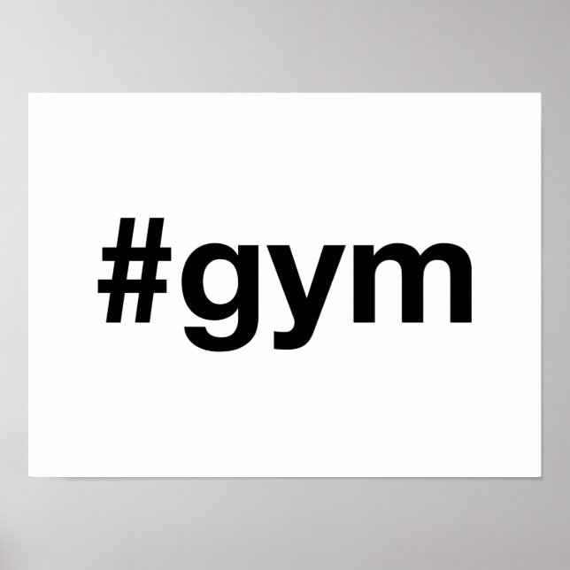 Affiche Hashtag GYM (Devant)