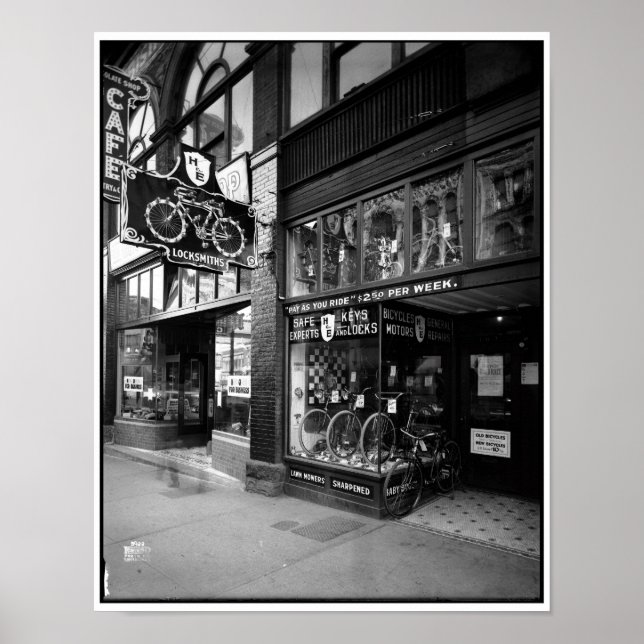 Affiche Haskins & Elliot Bicycles, 1923, Vancouver (Colomb (Devant)