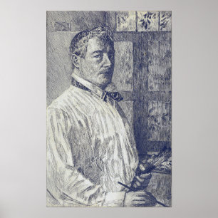 Affiche Hassam - Autoportrait