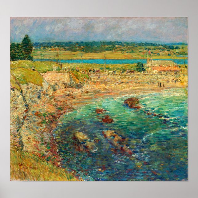 Affiche Hassam - Bailey's Beach Newport (Devant)