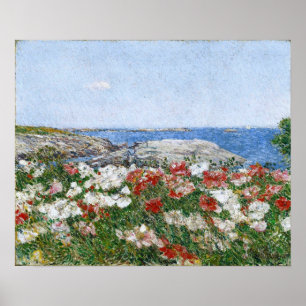 Affiche Hassam - Coquelicots sur les îles Shoals 1890