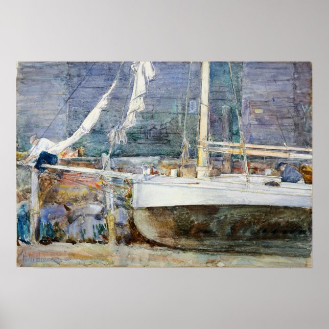Affiche Hassam - Drydock Gloucester (Devant)