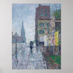 Affiche Hassam - Jour Pluvieux 1890