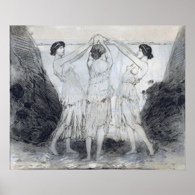 Affiche Hassam - La danse grecque (Devant)