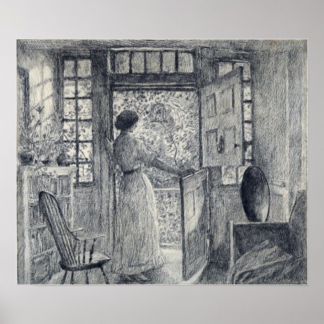 Affiche Hassam - La porte néerlandaise (Holley House Cos C (Devant)