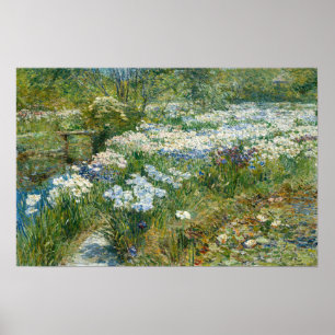 Affiche Hassam - Le Jardin d'eau 1909