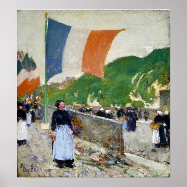 Affiche Hassam - Montmartre Juillet 1889 (Devant)