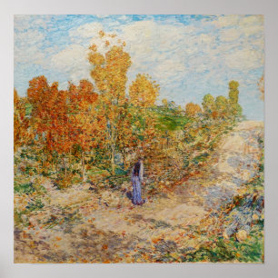 Affiche Hassam - Nouvelle Angleterre Road 1902